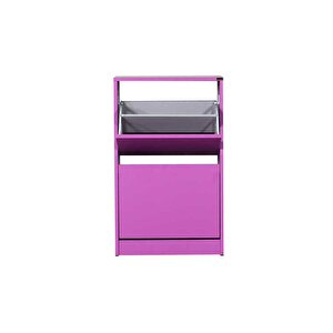 Flat Duo 2 Katlı Ayakkabılık Dolabı - Mor