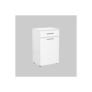 Adore Diamond Çamaşır Sepetli Ve Çekmeceli Çok Amaçlı Dolap Mdl-511-pb-1 Lake Beyaz