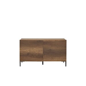 Roma 2 Kapaklı Modüler Tv Ünitesi - Koyu Ceviz (oslo Ceviz) 120x70x43 Cm (gxyxd)
