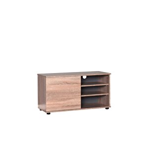 Flat Line 3 Bölmeli Tv Sehpası - Latte 90x48x35 Cm (gxyxd)