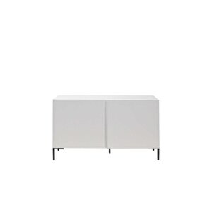 Roma 2 Kapaklı Modüler Tv Ünitesi - Mat Lake Beyaz 120x70x43 Cm (gxyxd)