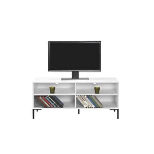 Roma Modüler Tv Ünitesi - Mat Lake Beyaz 120x53x48 Cm (gxyxd)