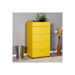 Adore Trendline 5 Çekmeceli Şifonyer Sfn-550-hh-1 Sarı