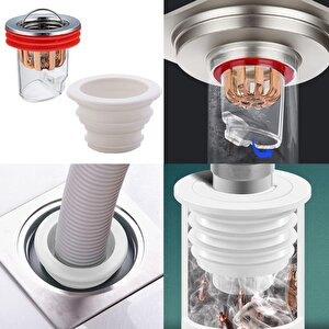 Mutfak Lavabo Süzgeci Çek Valfli Lavabo Koku Önleyici Gider Böcek Geçirmez Evye Tahliye Süzgeci