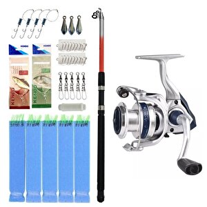 Yek Outdoor Hazır Olta Seti Kendo Elbe 3.50m 70-150gr Olta Kamışı&okuma Aria-6000a 1bb Olta Makinesi