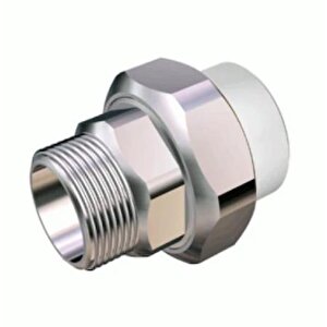 Pp Eco Oynar Başlı Erkek Rakor 25x3/4 Beyaz