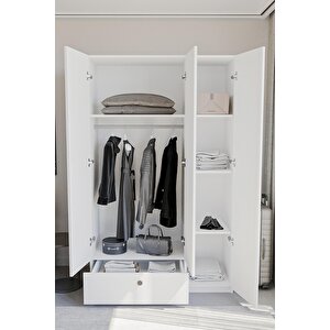 Frezya 3 Kapaklı Elbise Dolabı-3 Kapılı Gardırop