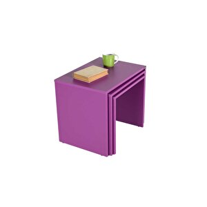 Adore Triple Zigon Sehpa Shp-103-uu-1 Mor