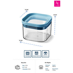 Royal Seoul Kuru Gıda Saklama Kabı Pp 550 Ml Gıda Ile Temasa Uygundur