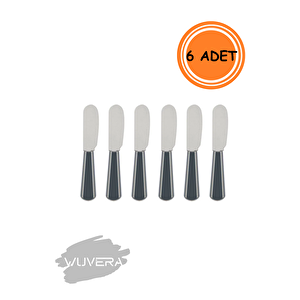 6’lı Metal Akrilik Sap Kahvaltı Bıçağı Seti – 11 Cm