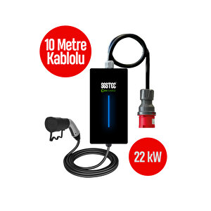 Home 22kW 10Metre Kablolu Elektrikli Araç Şarj Cihazı