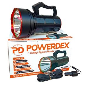 Ennalbur Powerdeks Pd-7800 40 Şarjlı Güçlü El Feneri 40 Watt