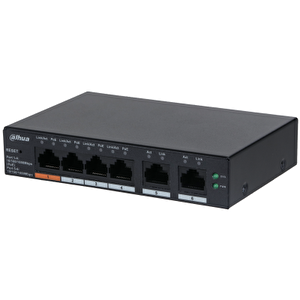 Dahua Cs4006-4gt-60 4 Port 4xge-2xge Yöneti̇lebi̇li̇r 60w Poe Swi̇tch