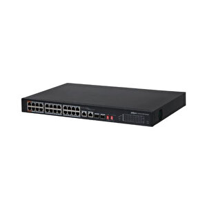 Dahua Pfs3226-24et-240 24 Port 24xfe-2xge-2x1ge/sfp 240w Hi̇-poe Swi̇tch