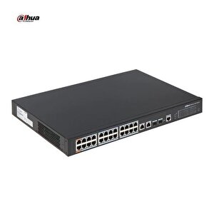 Dahua Pfs3226-24et-240 24 Port 24xfe-2xge-2x1ge/sfp 240w Hi̇-poe Swi̇tch