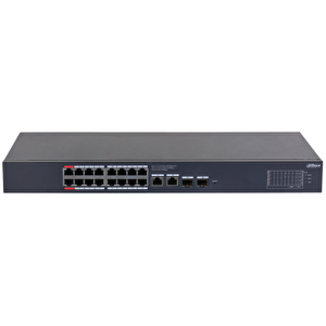 Dahua Cs4220-16gt-240 16 Port 16xge-2xge-2xge/sfp Bulut Yöneti̇lebi̇li̇r 240w Poe Swi̇tch