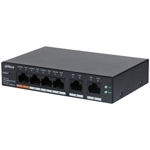 Dahua Cs4006-4et-60 4 Port 4xge-2xge Yöneti̇lebi̇li̇r 60w Poe Swi̇tch