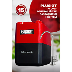 Pluski̇t 8 Litre 15 Aşama Mineralli 75 Gpd Su Arıtma Cihazı Ks0010