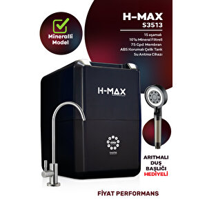 8 Litre 15 Aşama Mineralli 75 Gpd Su Arıtma Cihazı (hedi̇yeli̇) Hmaxs3513