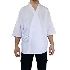Formteks Sushi Şef Kimono Ceketi  Beyaz S
