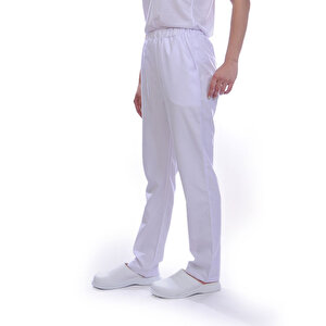 Formteks Bayan Alpaka Aşçı Pijama  Beyaz 2XL