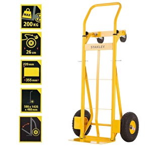 Mt520 150/200kg Endüstriyel Çok Fonksiyonlu El Arabası