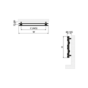 600x600 Laris Fırça Mat İnox Havlupan