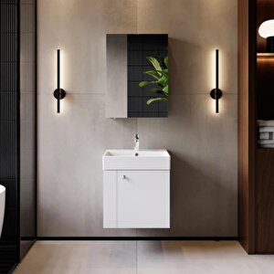 Font Lavabo Dolabı 50 Cm Beyaz