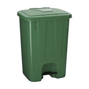 Sy-4260 Yeşil Köşeli Pedallı Çöp Kovası 65 Litre 08719