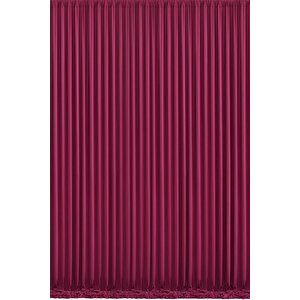 Mardin Blackout Karatma Perde Bordo 450x260 cm