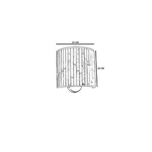 Yeni̇ Örgülü Pi̇lli̇ Rattan Abajurlu Oval Apli̇k