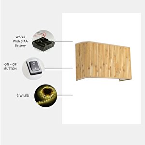 Yeni̇ Bambu Pi̇lli̇ 07 Abajurlu Di̇kdörtgen Apli̇k