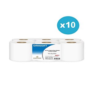 10 Koli Büyük İçten Çekmeli Cimri Tuvalet Kağıdı 30 Kg 60 Rulo