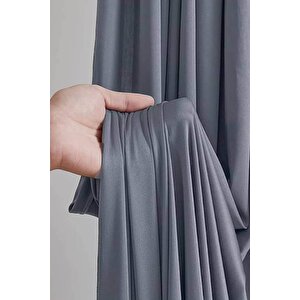 Mardin Blackout Karatma Perde Gri 220x260 cm