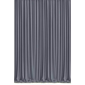 Mardin Blackout Karatma Perde Gri 100x260 cm