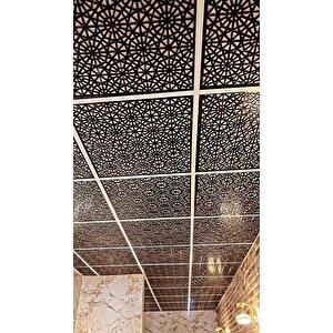 Dekoratif Tavan Paneli Orient Siyah - 60x60cm