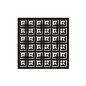 Dekoratif Tavan Paneli Labirent Siyah - 60x60cm