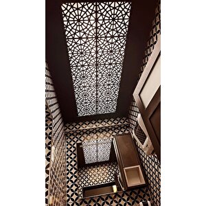 Dekoratif Tavan Paneli Orient Siyah - 30x30cm