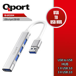 Q-uc204 Usb To 4 Port Usb Çoklayici