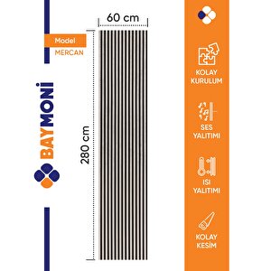 Baymoni Akustik Duvar Paneli (Mercan)