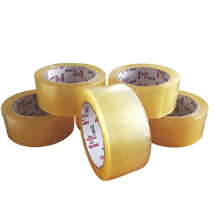 Koli Bandı Şeffaf (6adet)45mm.x100metre - Süper Güçlü Yapıştırıcı - Şeffaf