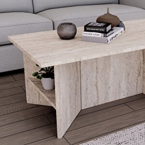 Os-1 Orta Sehpa, Modern Orta Sehpa, Kahve Sehpası, Traverten Sehpa, Dekoratif Sehpa