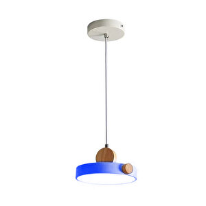 Tekli Mavi Led Modern Çocuk Avize