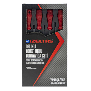 İzeltaş Delikli Torx Uçlu Tornavida Takımı 7 Parça 4776008107