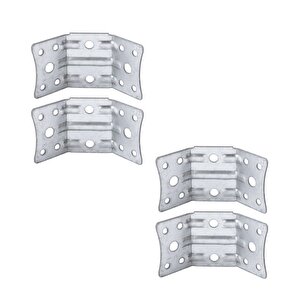 Açılı Köşe Birleştirme 135° Bağlantı Aparatı 4 Adet Mobilya Köşebent Sacı Gönye Metal 35x35x50 Mm