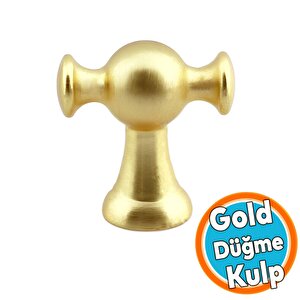Mat Altın Kulp Düğme Tek Vidalı Çekmece Kulbu Kulpları Mutfak Mobilya Dolabı Dolap Kulpu