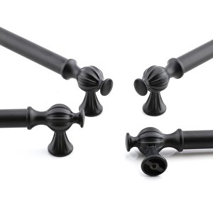 Mobilya Çekmece Dolap Mutfak Metal Dolabı Kulp Kapak Kulpu Kulpları Kulbu 320 Mm Siyah
