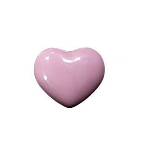 5 Adet Tomurcuk Porselen Çocuk Odası Pembe Kalp Mobilya Kulp