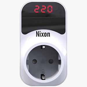 Nixon Premium Serisi 150/280v 16 Amper Ayarlanabilir Gerilim Ve Voltaj Korumalı Dijital Ekranlı Priz