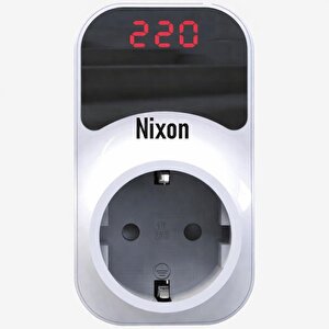 Nixon Premium Serisi 150/280v 16 Amper Ayarlanabilir Gerilim Ve Voltaj Korumalı Dijital Ekranlı Priz